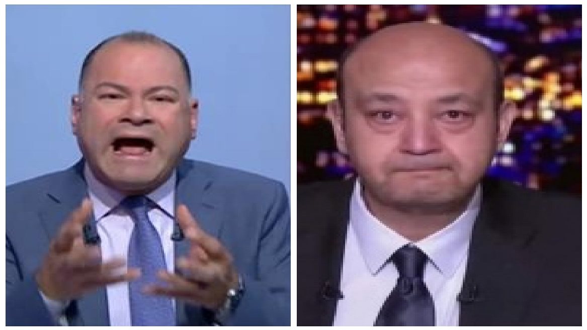 عمرو اديب ونشأت الديهى