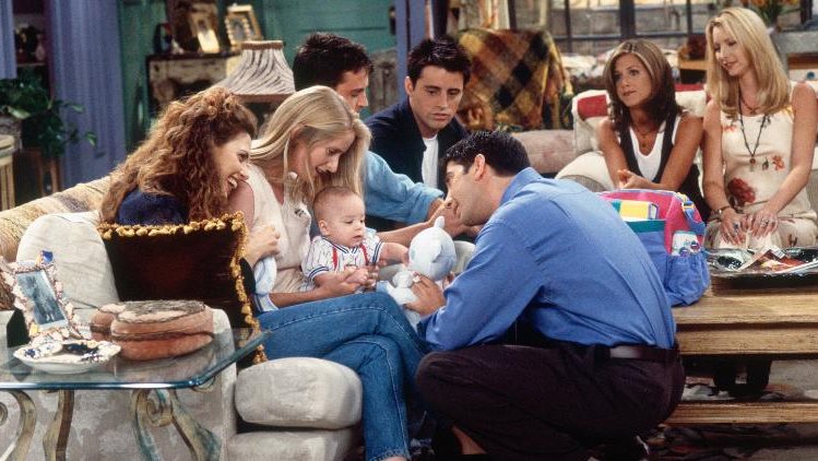 مشهد من مسلسل  Friends