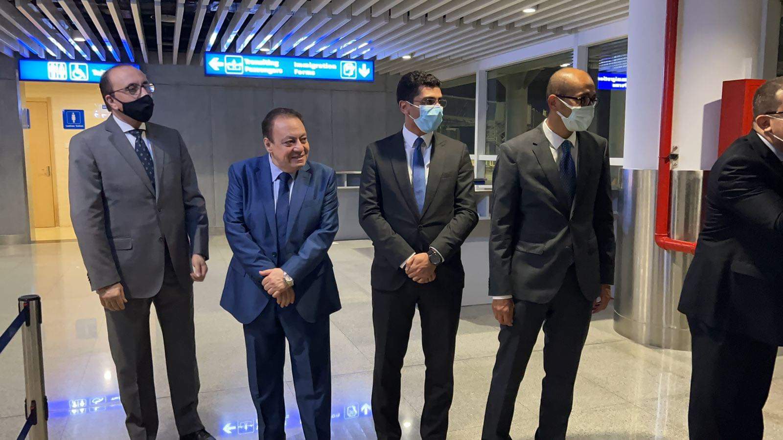 أعضاء السفارة المصرية في لوساكا 