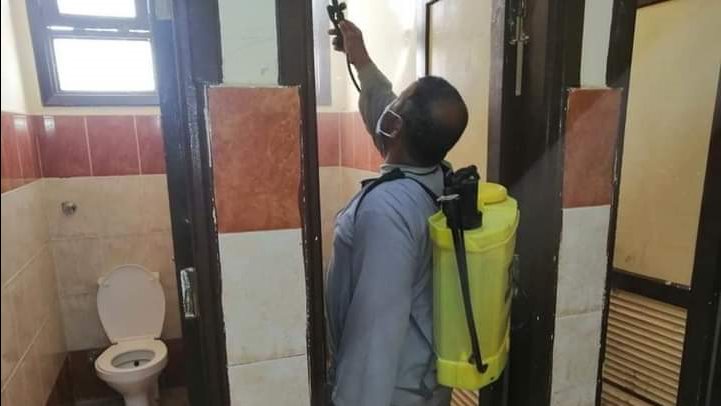 تعقيم مدارس الفيوم