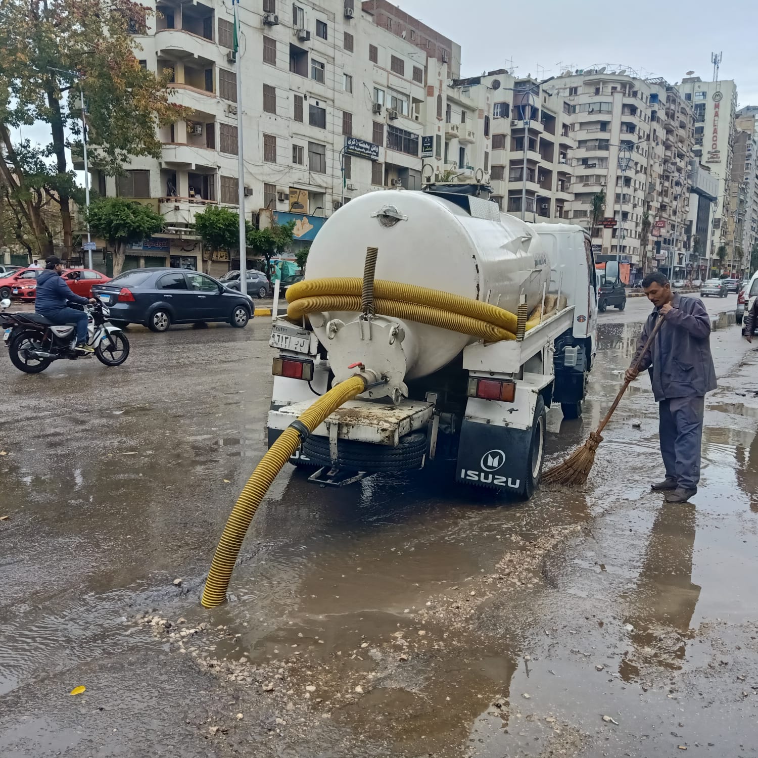 شفط مياه الأمطار 