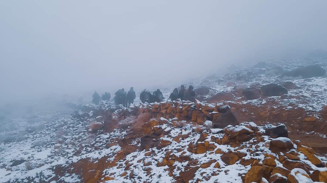 الثلج بسانت كاترين 