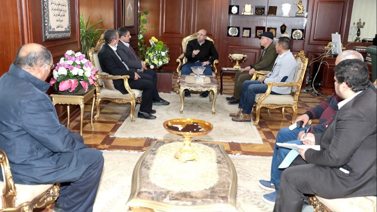 محافظ بني سويف  يستقبل لجنة الري