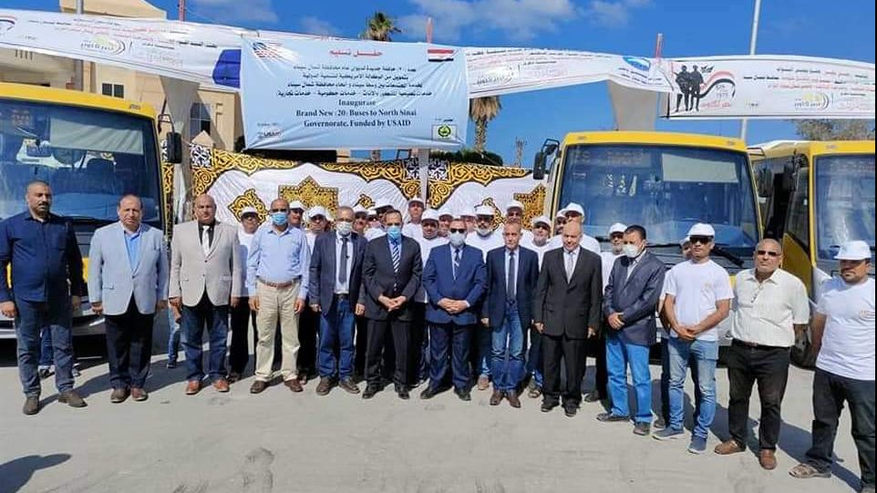 اتوبيسات لنقل الطلبة في سيناء مجانا 