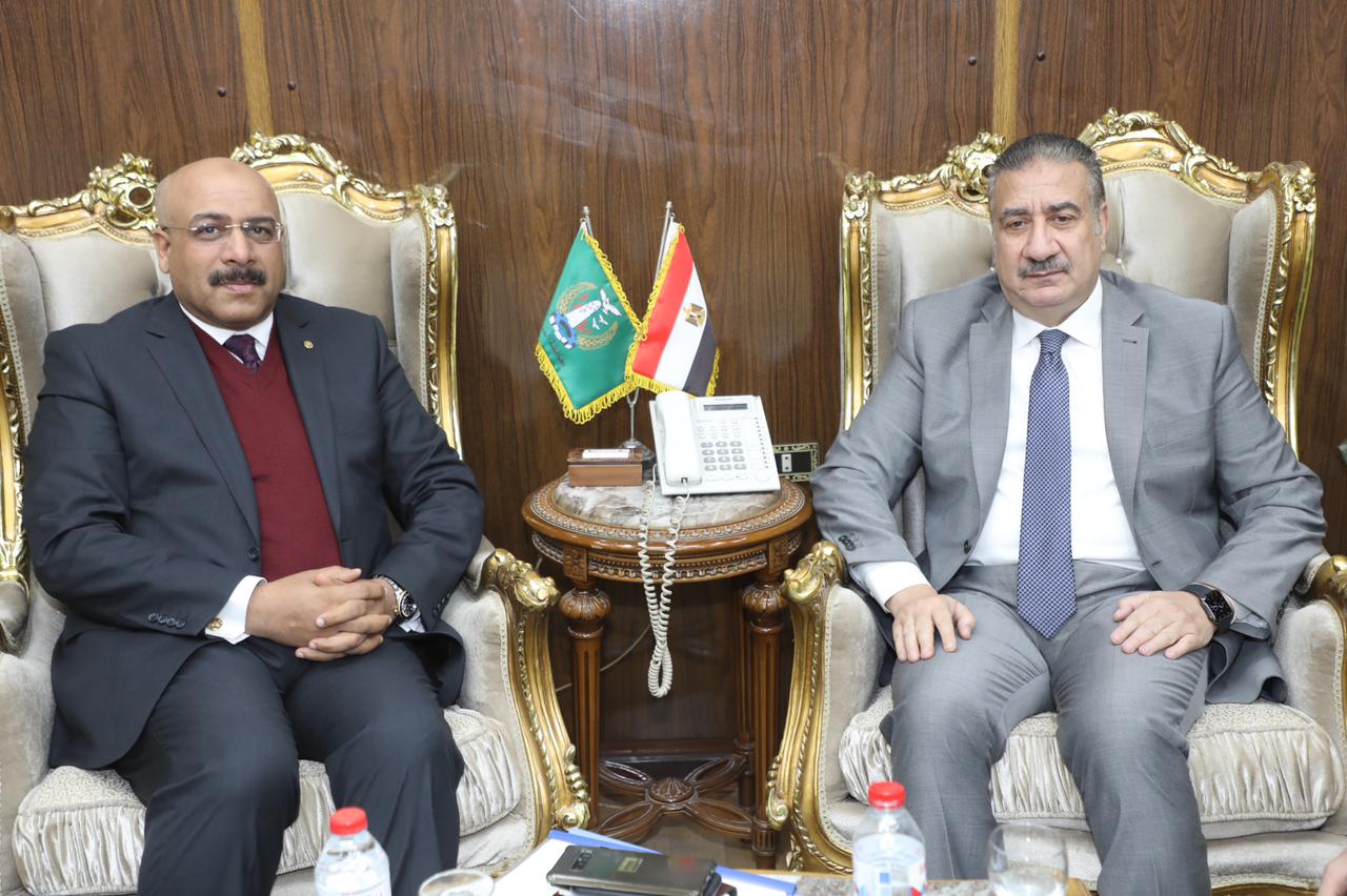 محافظ المنوفية يستقبل مدير الإدارة المركزية للاستثمار