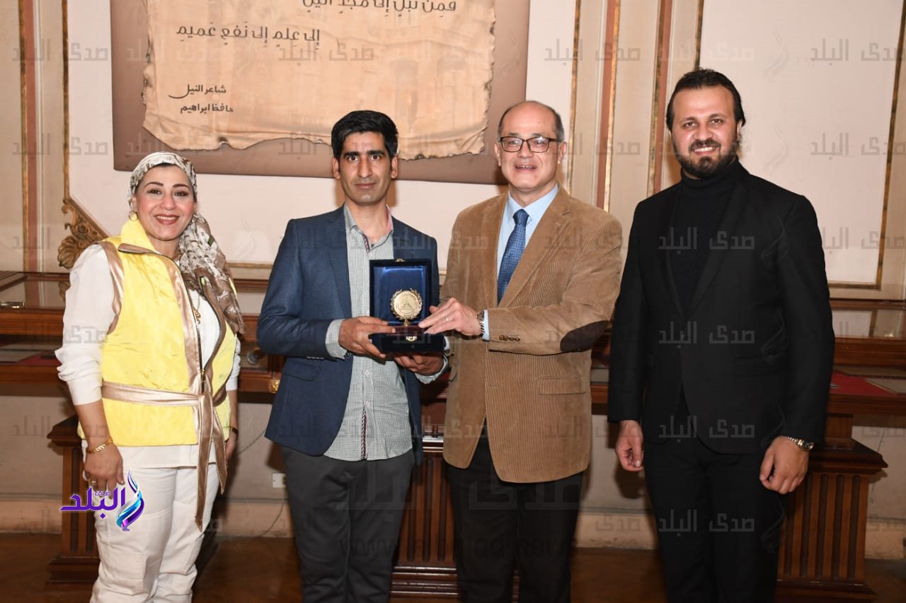 فاعليات ورشة عمل المؤلف العراقى قتيبة النعيمى بجامعة عين شمس