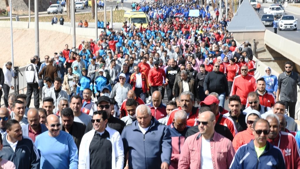 ماراثون " المشى للجميع " بأولمبياد المحافظات الحدودية