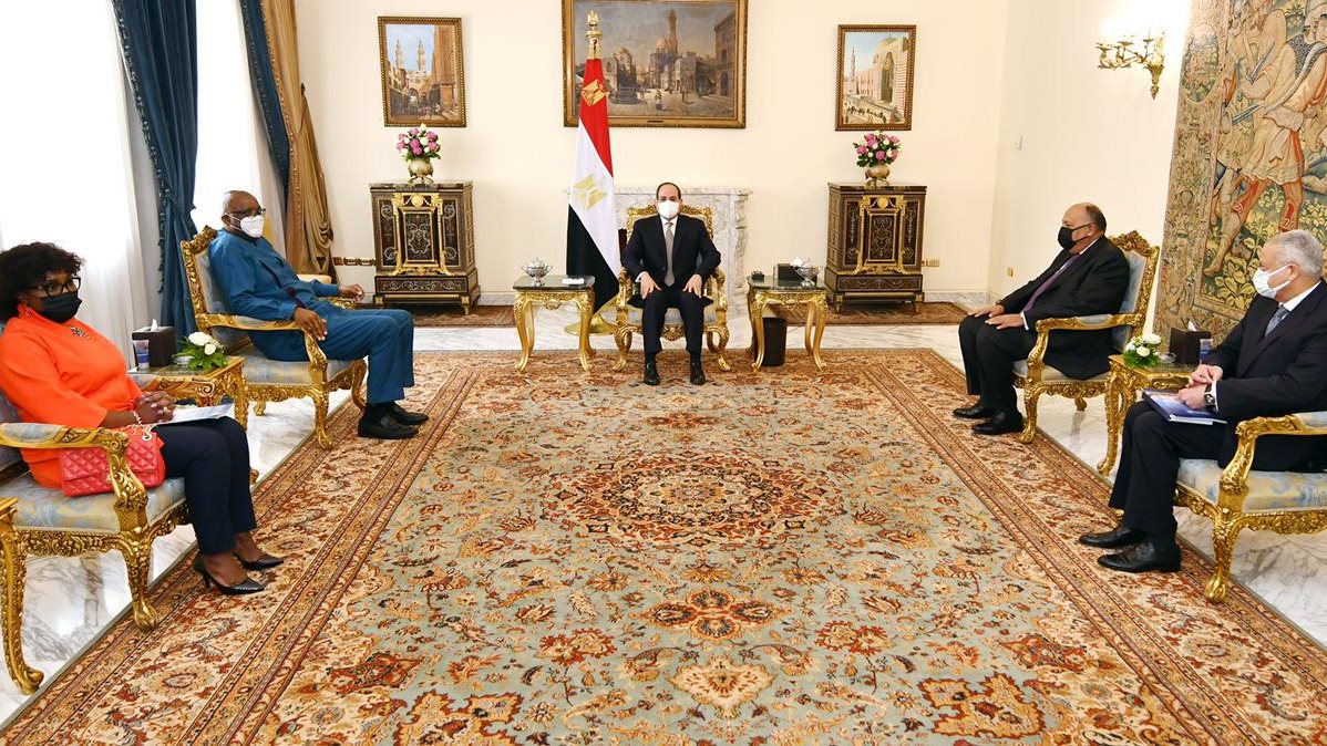 الرئيس السيسي ووفد الآلية الإفريقية