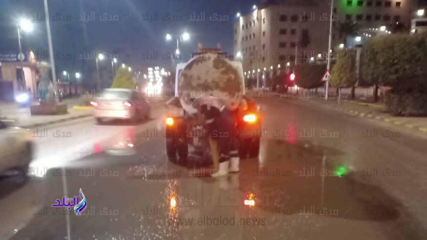 جانب من رفع الأمطار