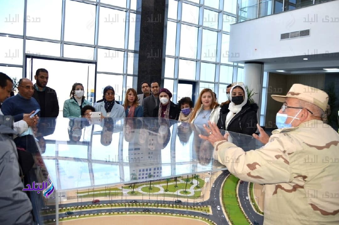 جانب من زيارة جامعة عين شمس العاصمة الادارية الجديدة