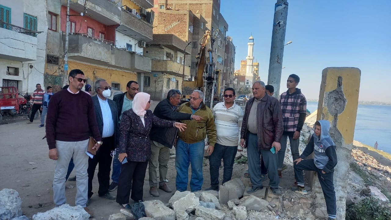  البدء في اعمال انشاء كورنيش النيل