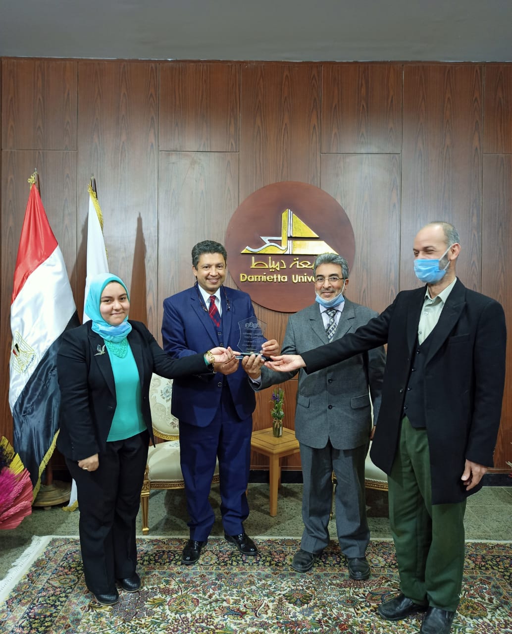 جامعه دمياط تستقبل الطلاب الفائزين بمسابقة  Case Study 