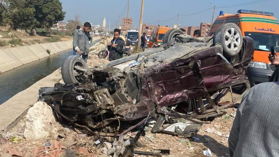 حادث مروري بالمنيا 