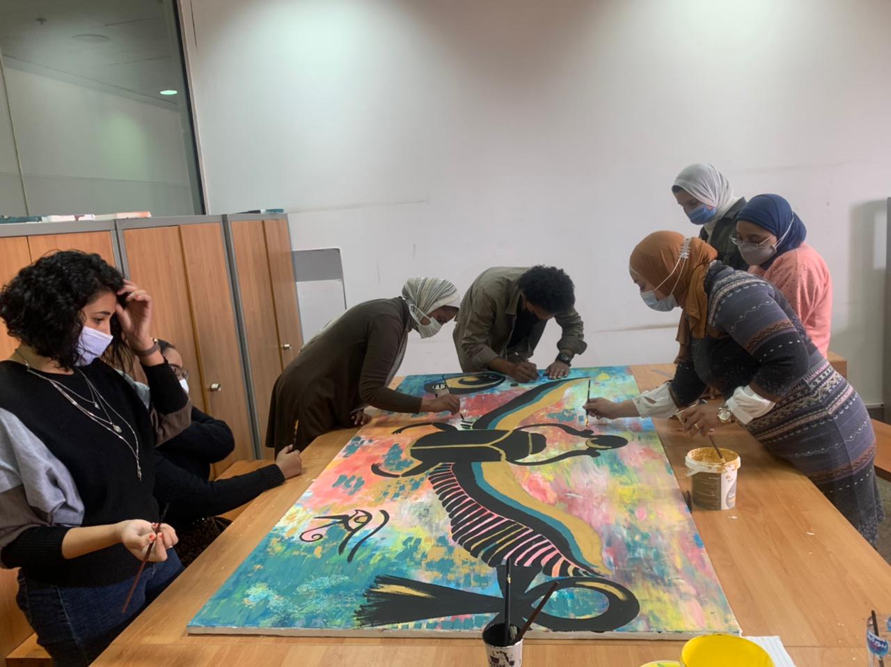 ارسم واكتب هيروغليفي برنامج تعليمي بـ المتحف القومي للحضارة 