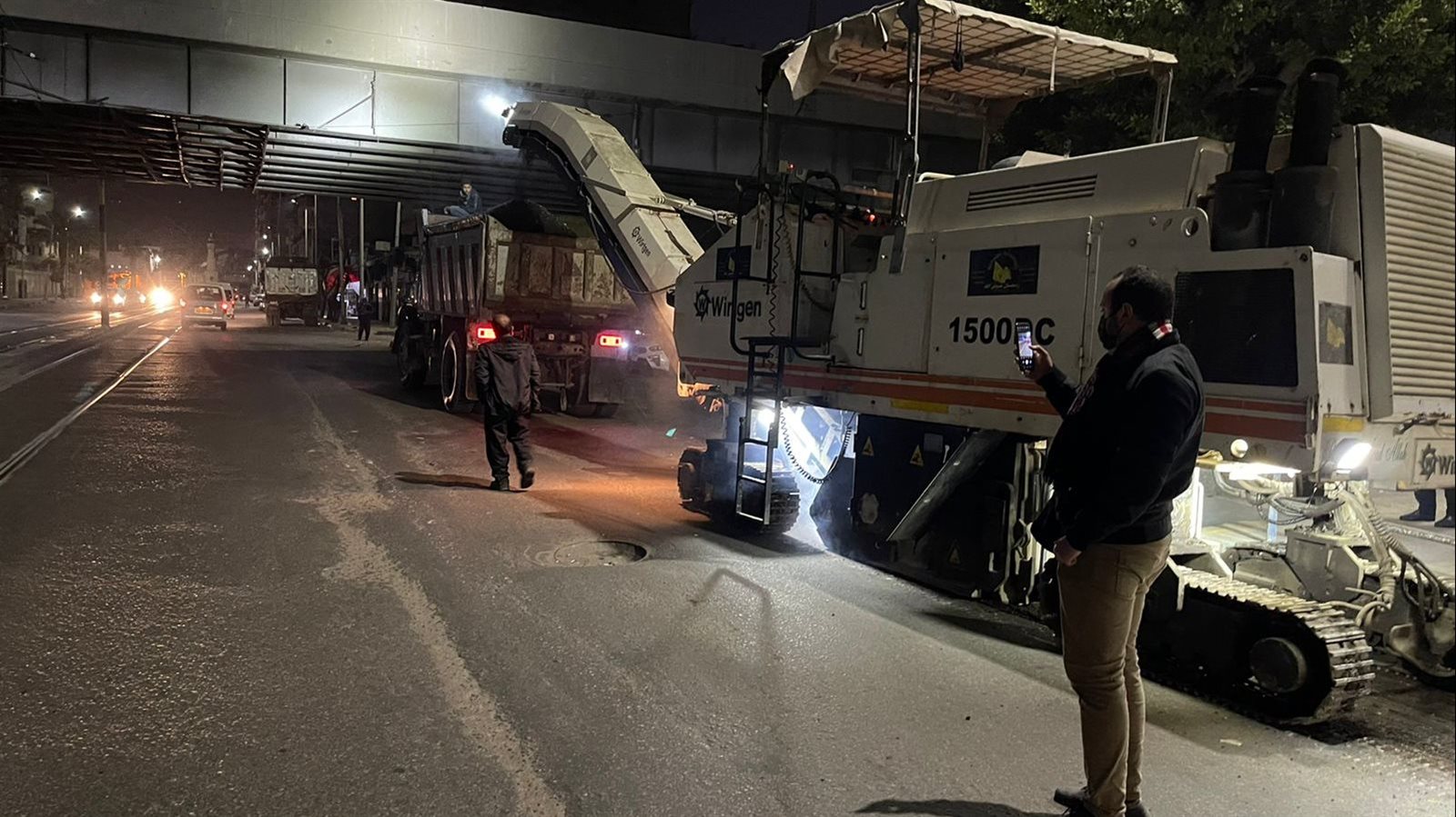 أعمال رصف الطرق غربي الإسكندرية أعمال رصف الطرق غربي الإسكندرية