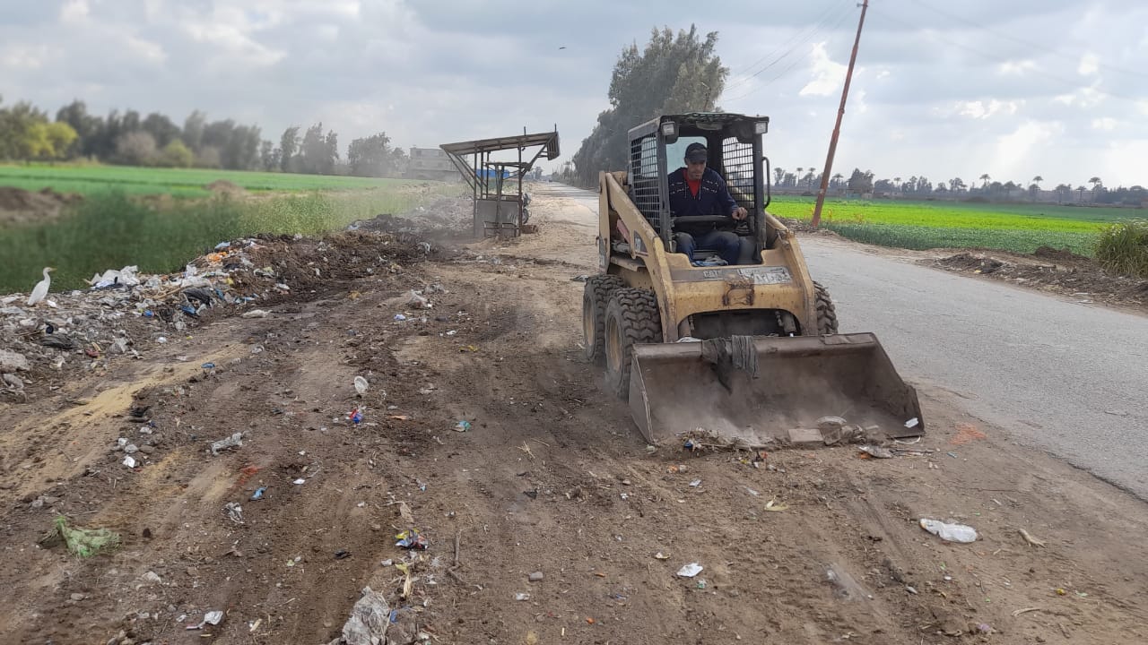 رفع القمامة من شوارع المنوفية