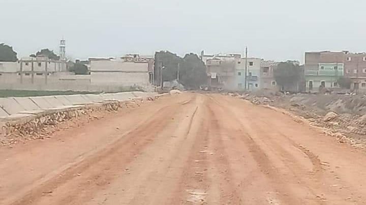 رصف طريق أبوقرقاص الغربى 