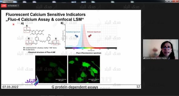 ندوة عن مستقبلات  human MrgD بصيدلة عين شمس 