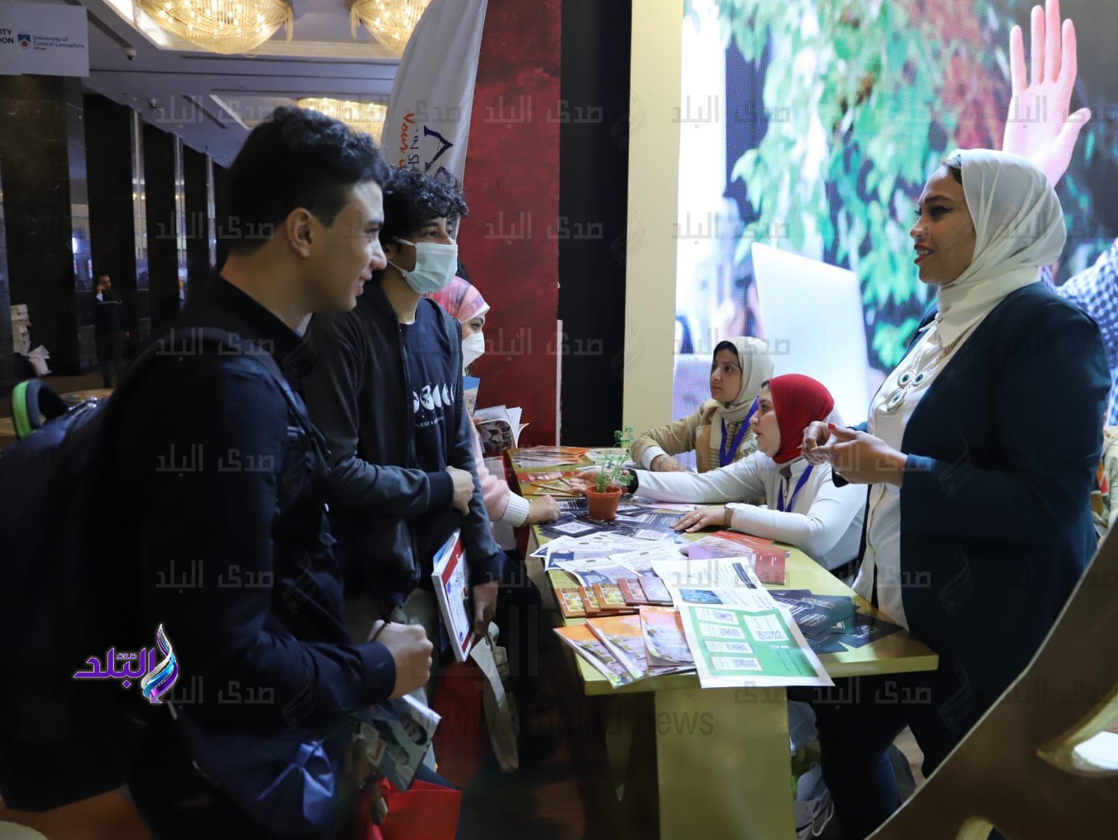 جناح جامعة عين شمس بالملتقى الدولي للجامعات والمنح EDUGATE