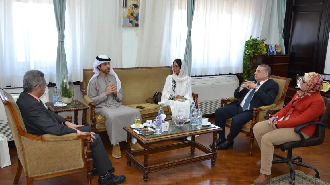 نائب رئيس جامعة الإسكندرية يستقبل وفدًا إماراتيا 
