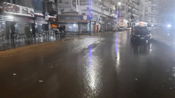 أمطار نوة الحسوم تضرب الإسكندرية