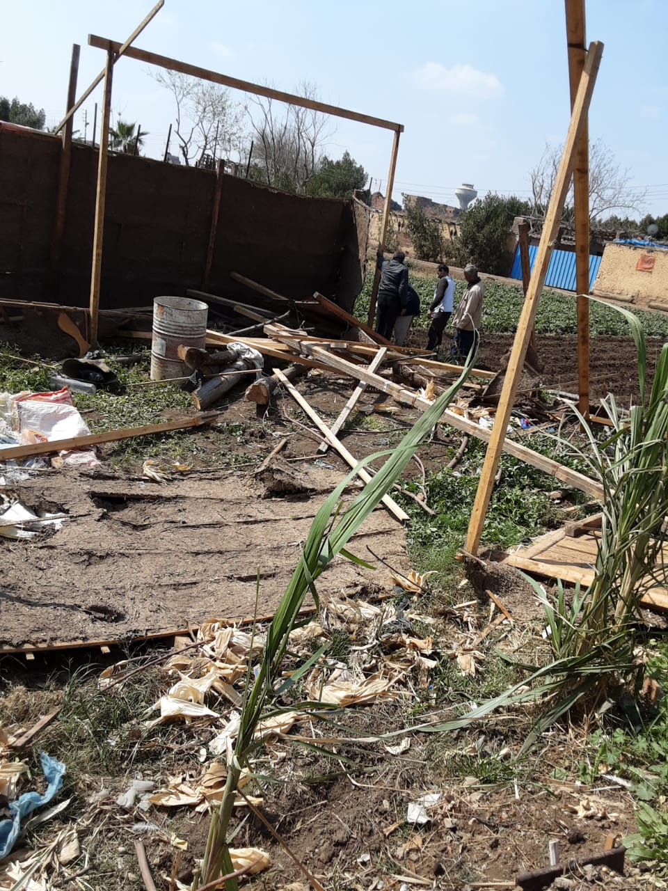 إزالة تعديات في المنوفية