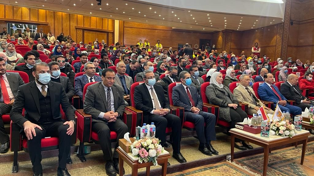 خلال احتفالات جامعة طنطا باليوبيل الذهبى