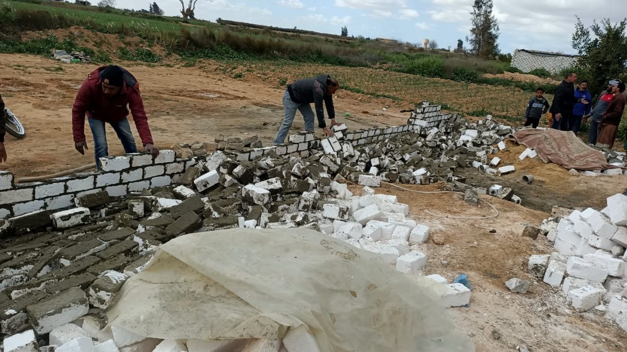 إيقاف أعمال البناء المخالف في الإسكندرية