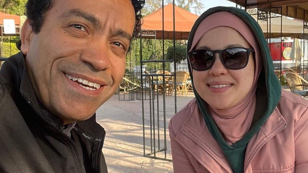 سامح حسين وزوجته