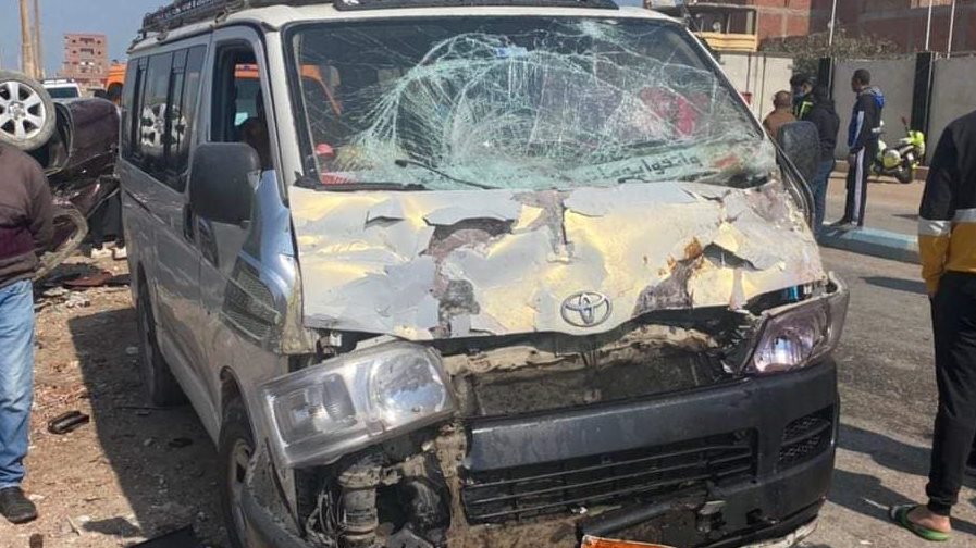 حادث مروري بالمنيا 