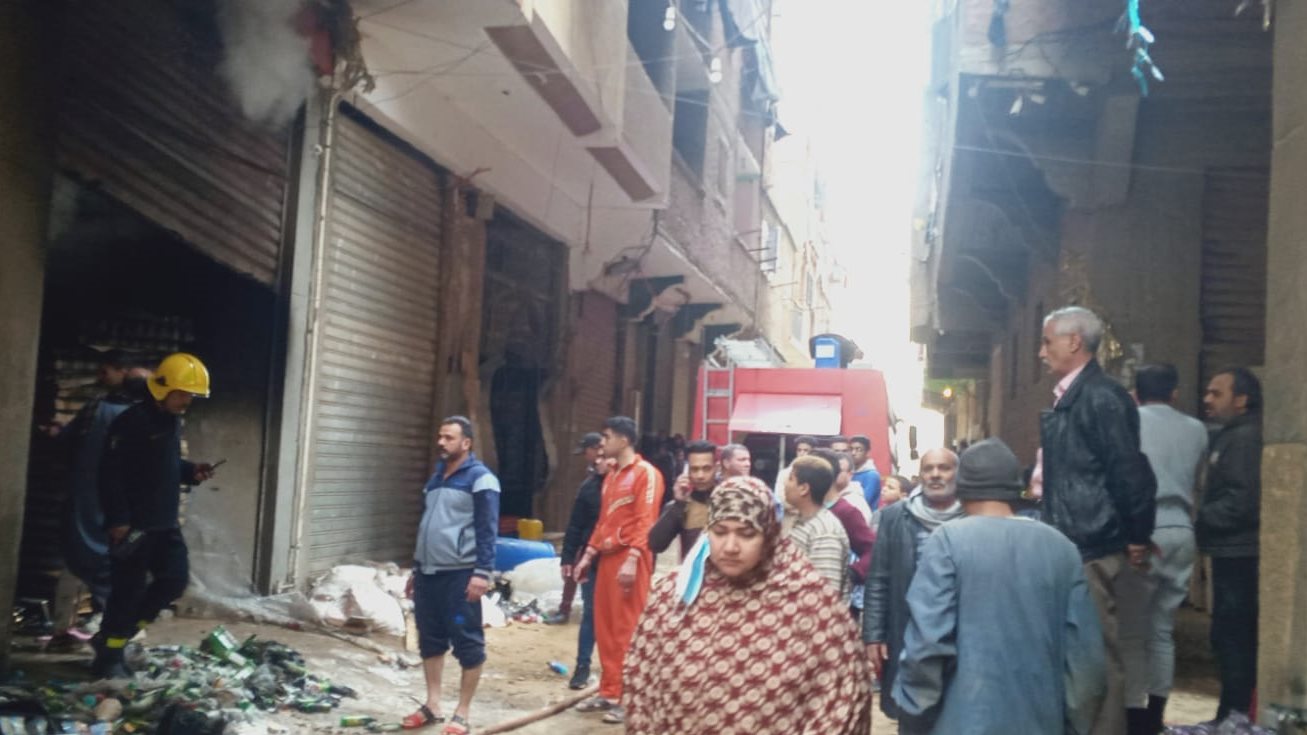 السيطرة على حريق 