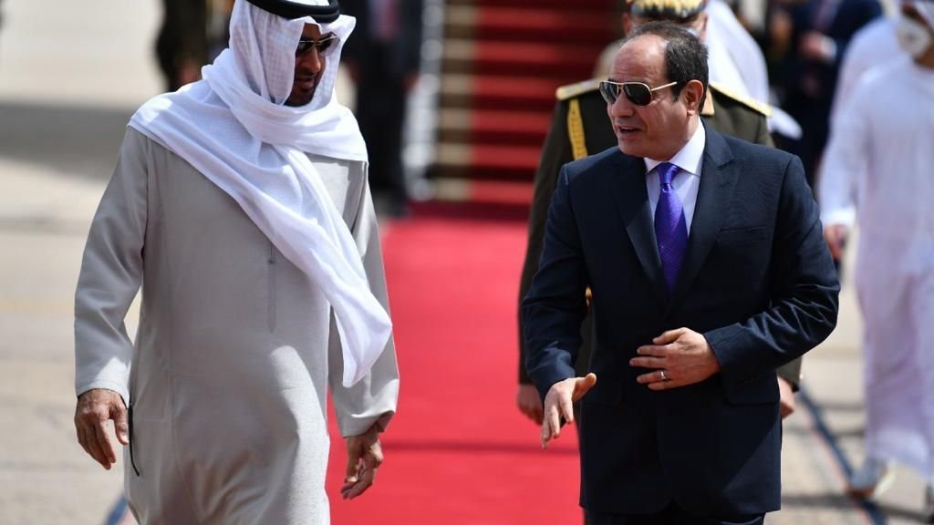 الرئيس السيسي مع ولي عهد أبو ظبي