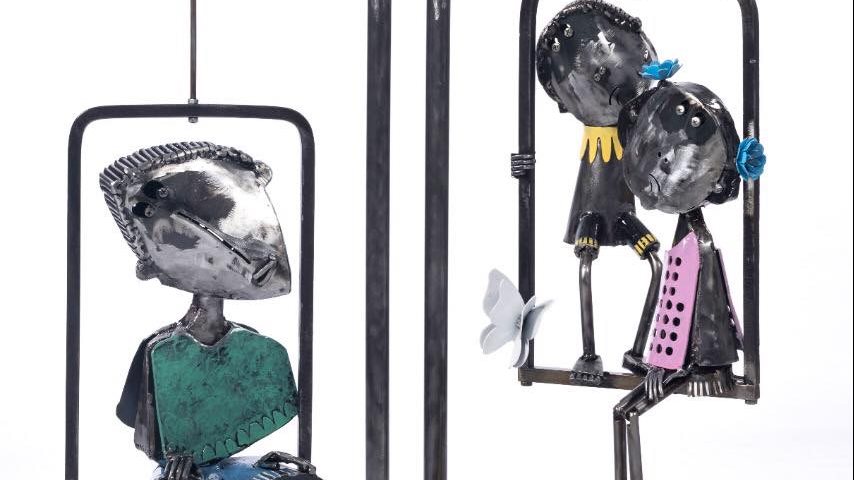 لوحة للفنانة نيفين فرغلي