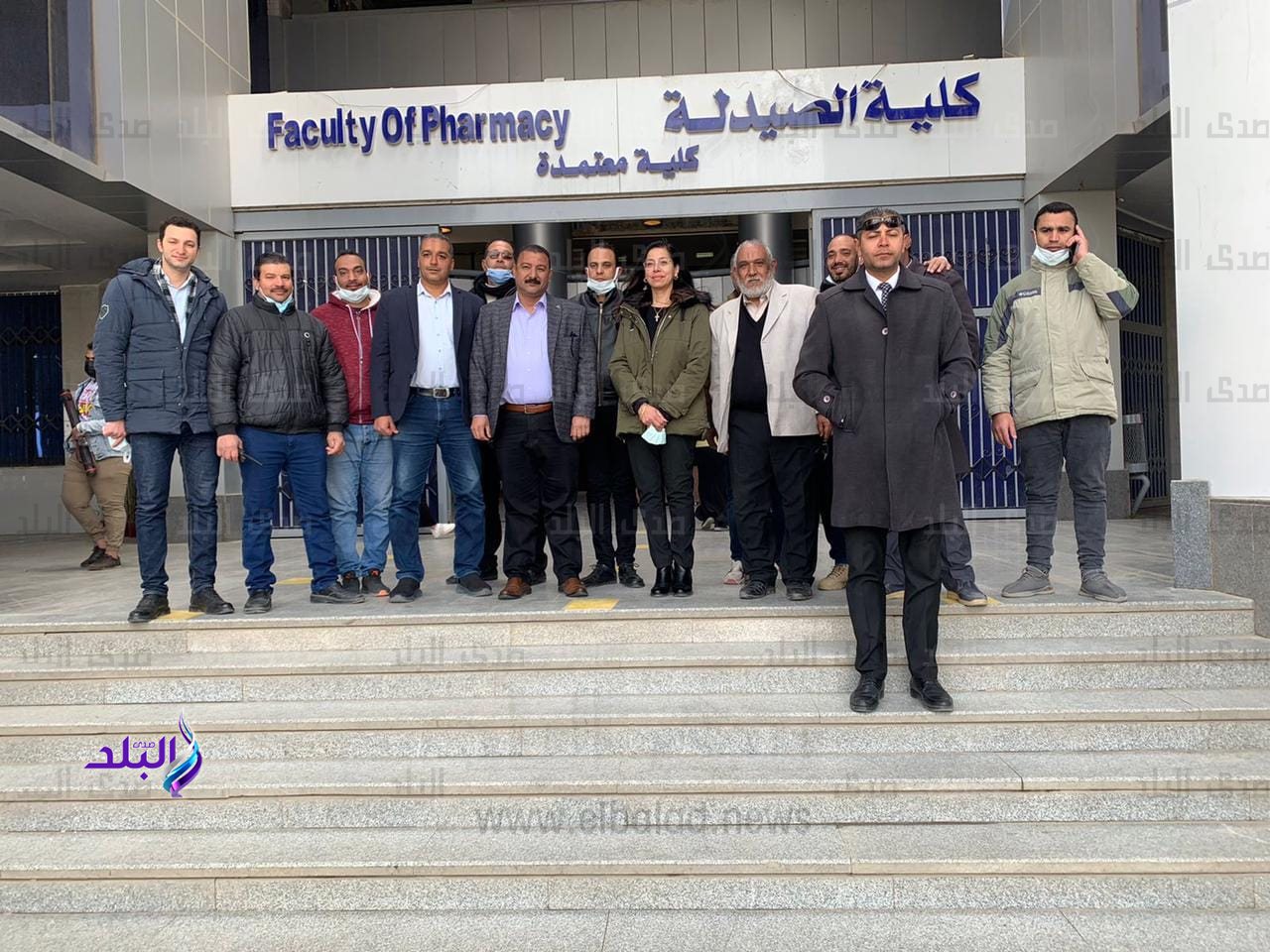 تجربة إخلاء ناجحة لمباني كلية الصيدلة جامعة عين شمس