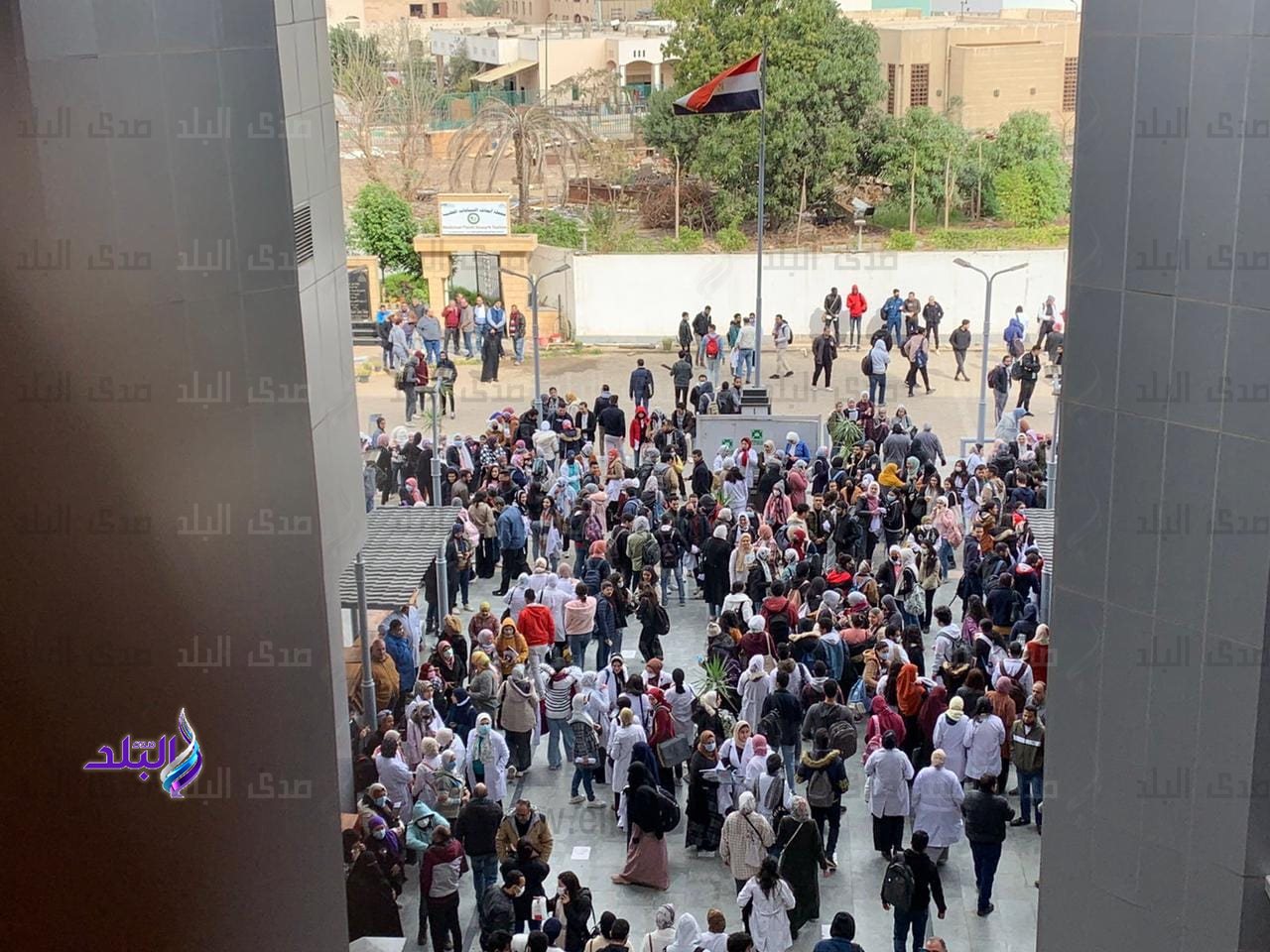 تجربة إخلاء ناجحة لمباني كلية الصيدلة جامعة عين شمس