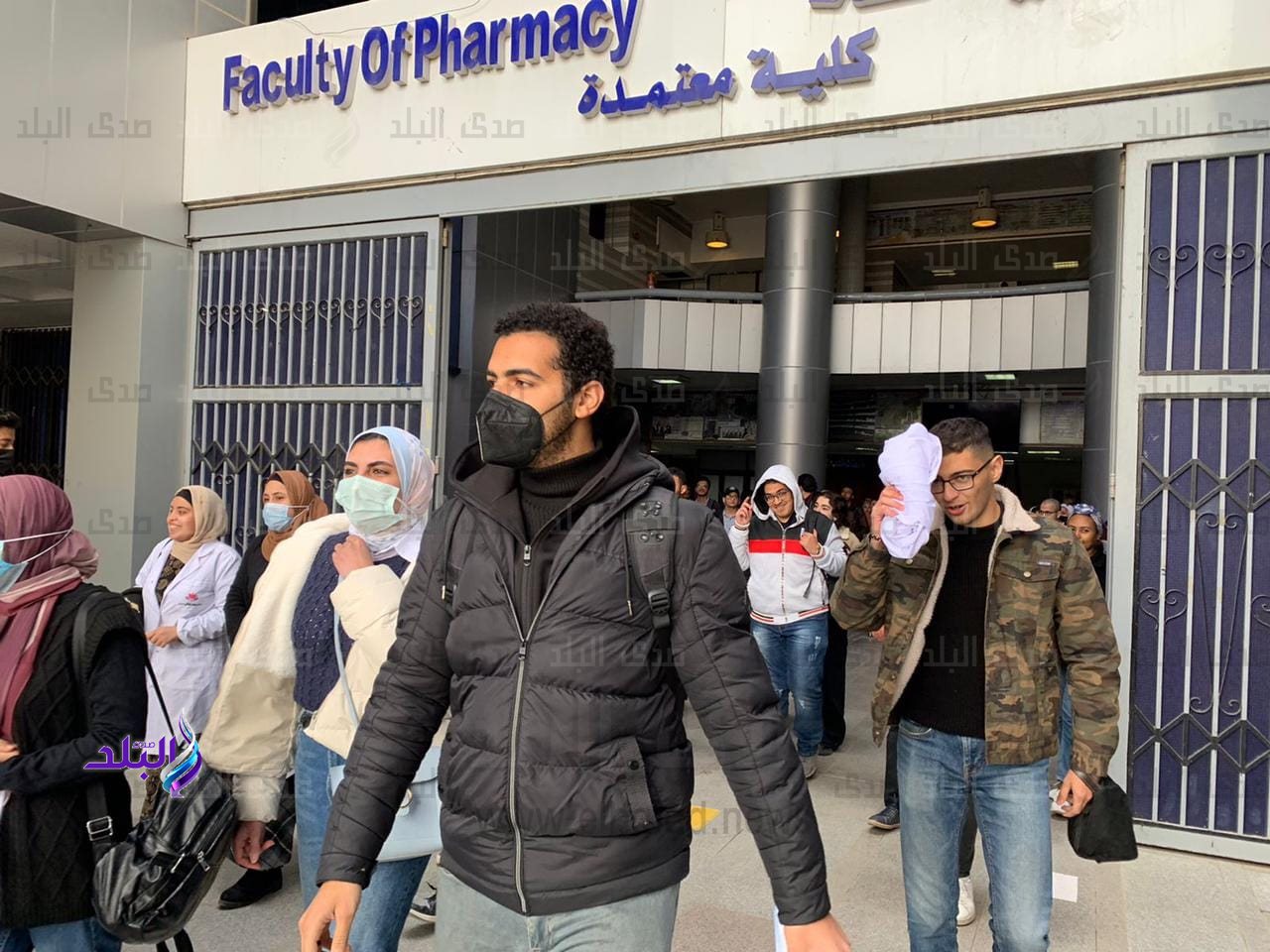 تجربة إخلاء ناجحة لمباني كلية الصيدلة جامعة عين شمس