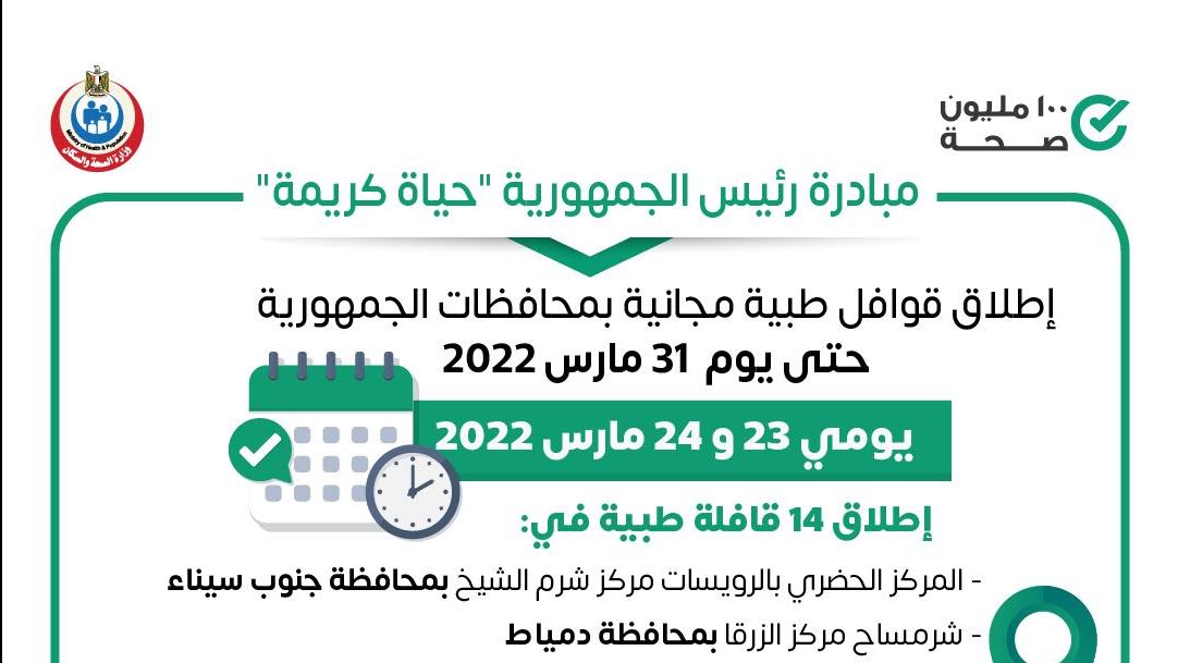 إطلاق 14 قافلة طبية 