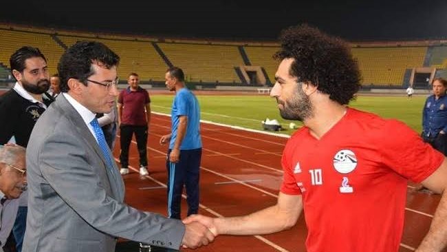 أشرف صبحي وزير الشباب والرياضة يزور المنتخب