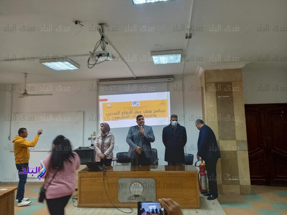 تجربة إخلاء ناجحة لكلية الآثار جامعة عين شمس