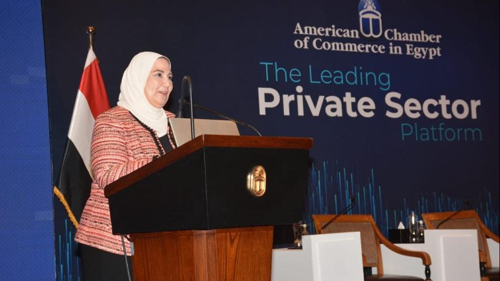 نيفين القباج وزيرة التضامن الاجتماعى