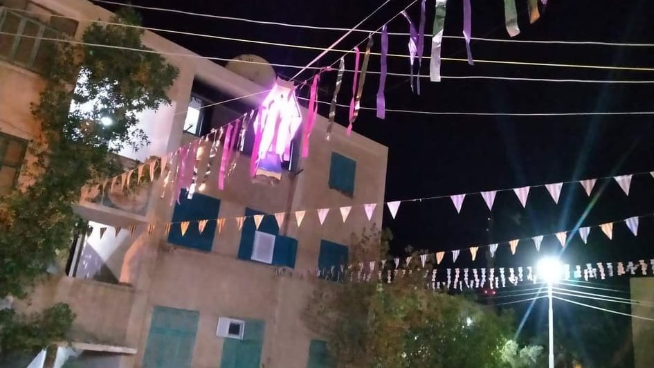 جانب من الزينه في الشوارع 
