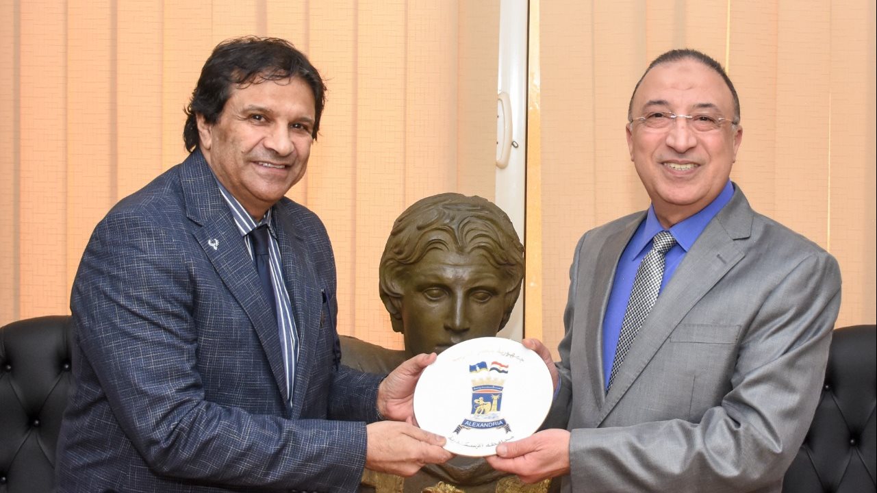 محافظ الإسكندرية يلتقي بالقنصل الليبي