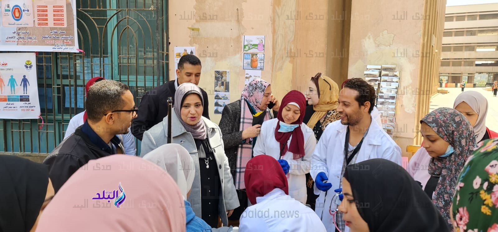 قافلة تمريضية تثقيفية عن مخاطر السمنة