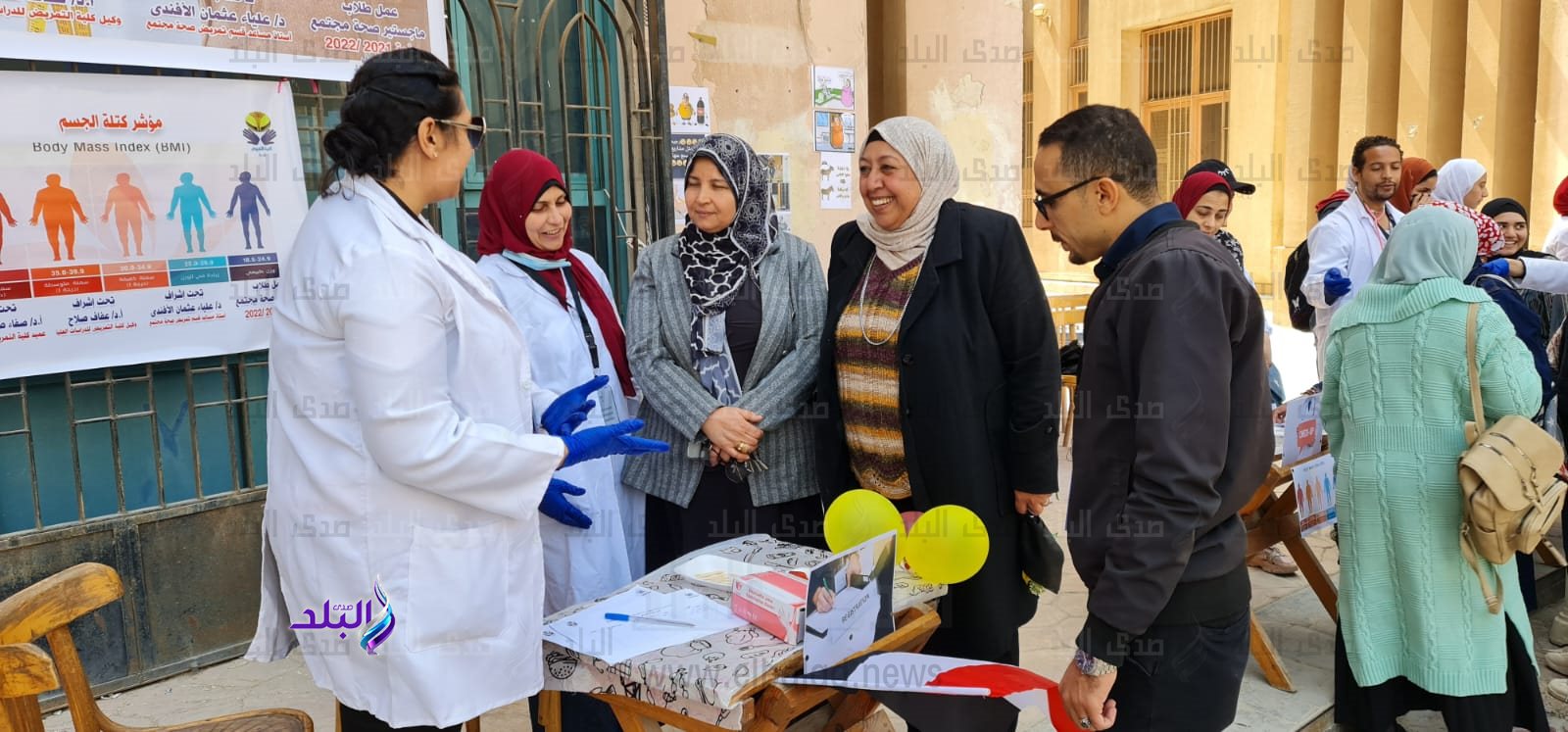 قافلة تمريضية تثقيفية عن مخاطر السمنة