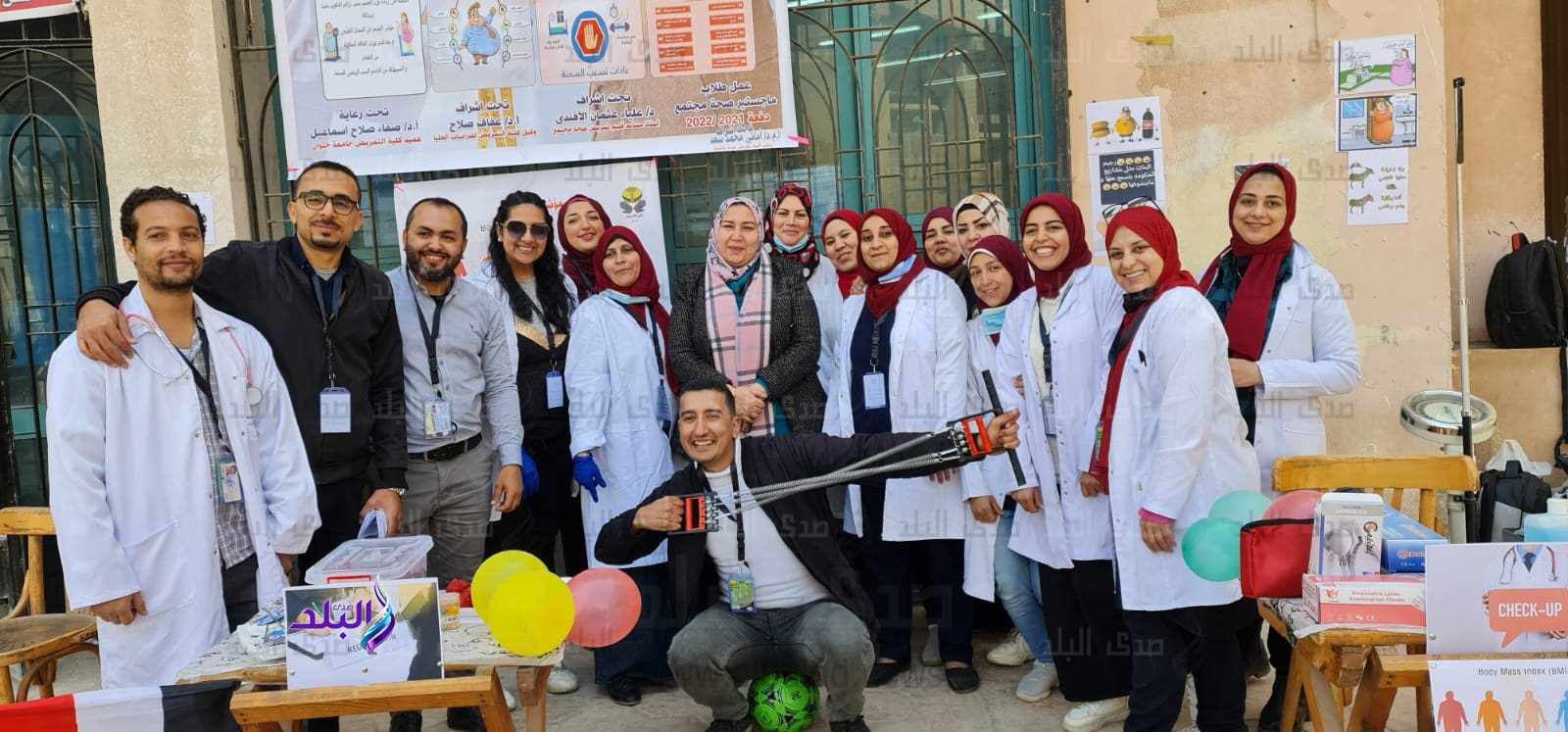 قافلة تمريضية تثقيفية عن مخاطر السمنة