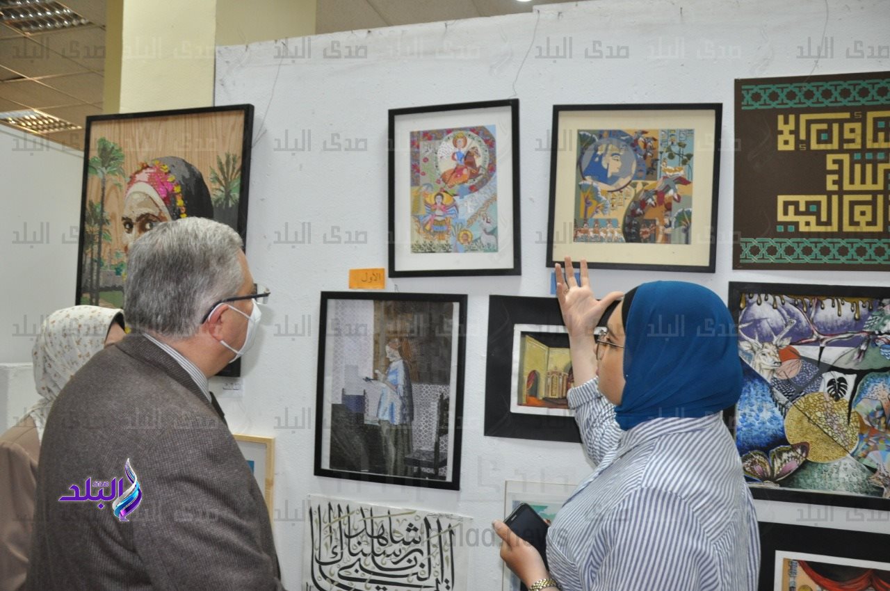 المعرض العام للفنون التشكيلية والأسرية بجامعة حلوان