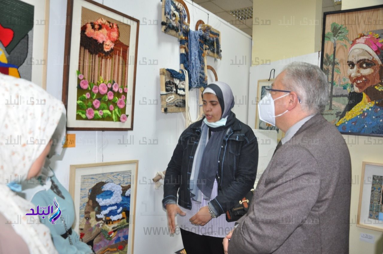 المعرض العام للفنون التشكيلية والأسرية بجامعة حلوان