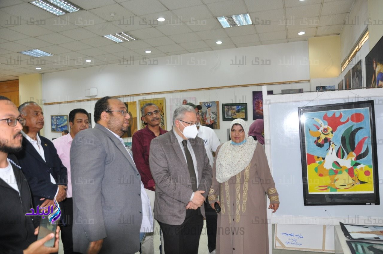 المعرض العام للفنون التشكيلية والأسرية بجامعة حلوان