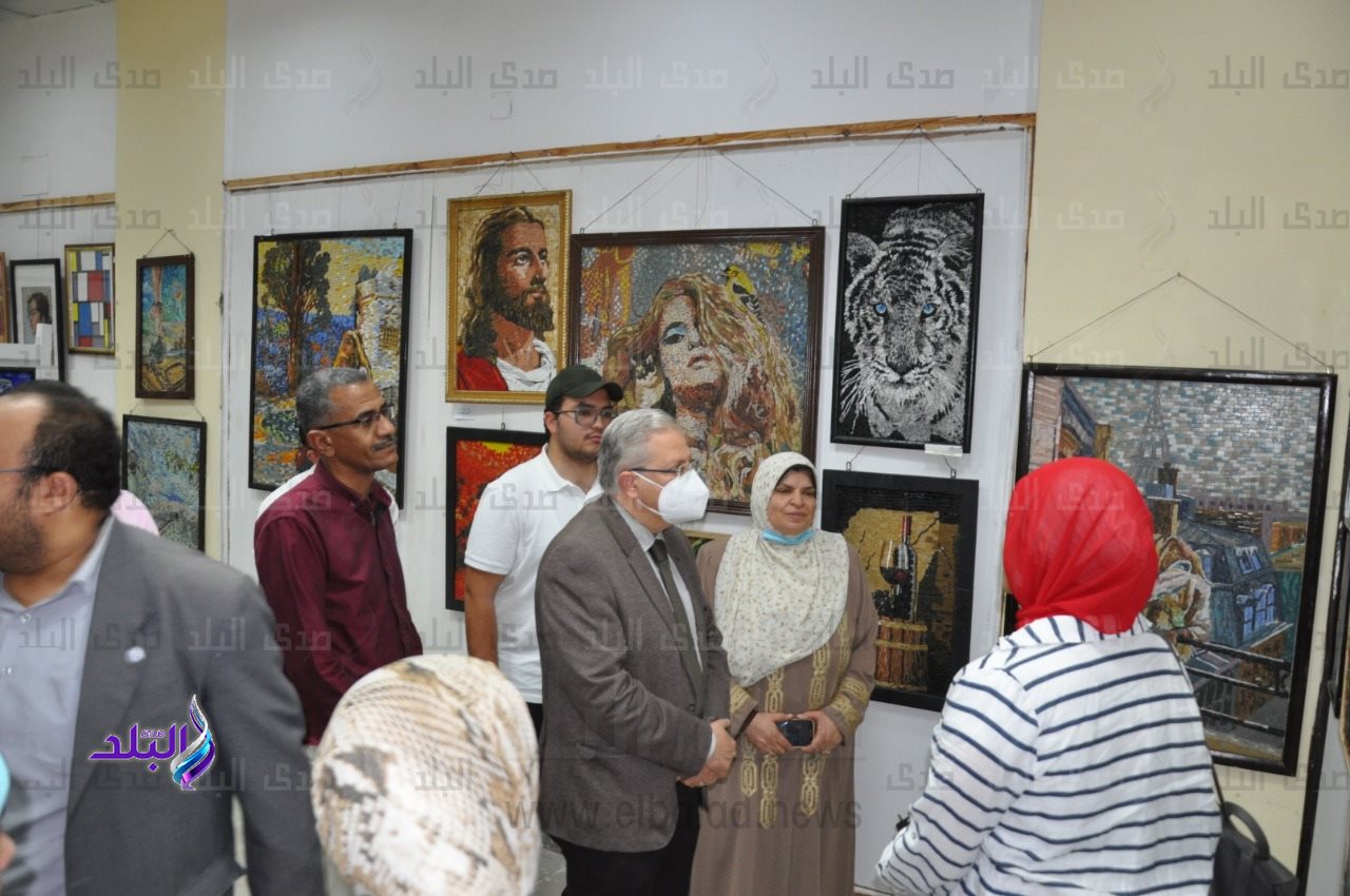 المعرض العام للفنون التشكيلية والأسرية بجامعة حلوان