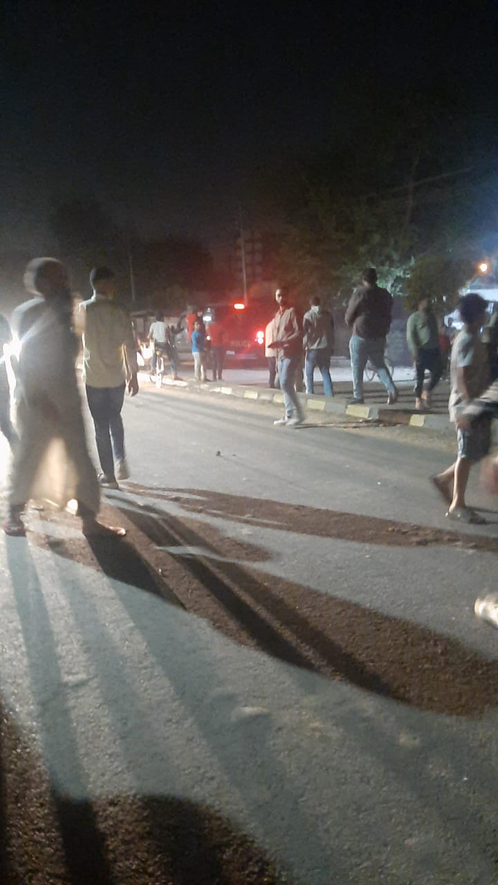 حريق بجوار محطة قطارات منوف